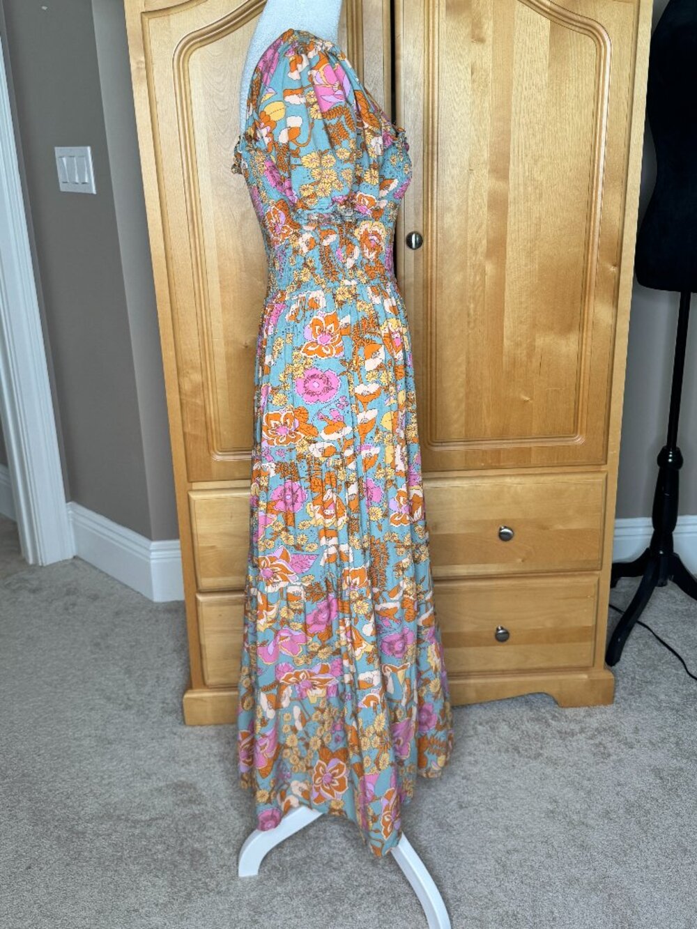 Like New, Papilion "Sage Maxi" Size L, Retro Print Maxi - Picture 6 of 10